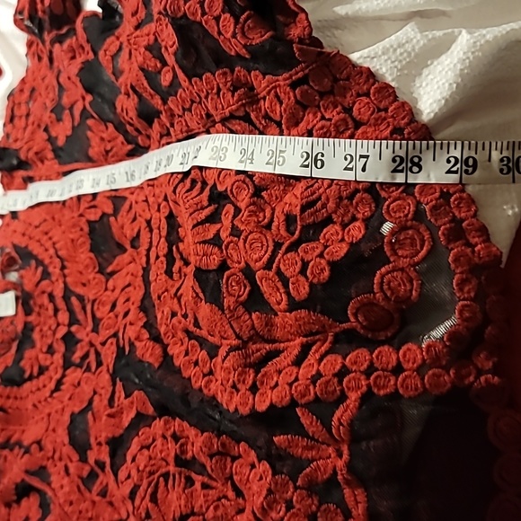 GORGEOUS SOFT EMBROIDERED MESH PLUS SIZE ELEGANT BLOUSE TOP SHIRT 1X - Picture 10 of 14